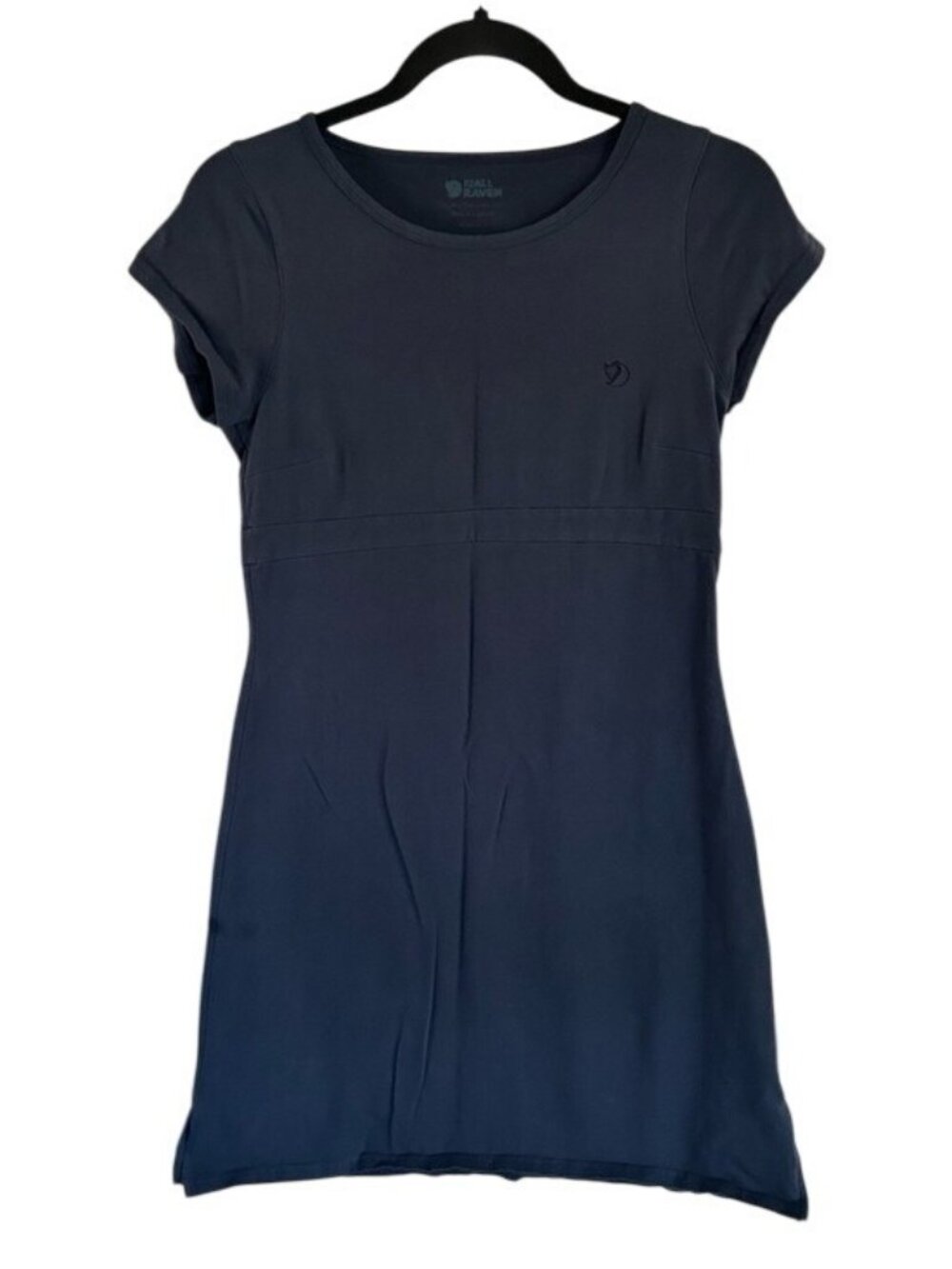 Fjallraven Navy Blue Short Sleeve Casual Mini Dress Sz Small Embroidered Logo